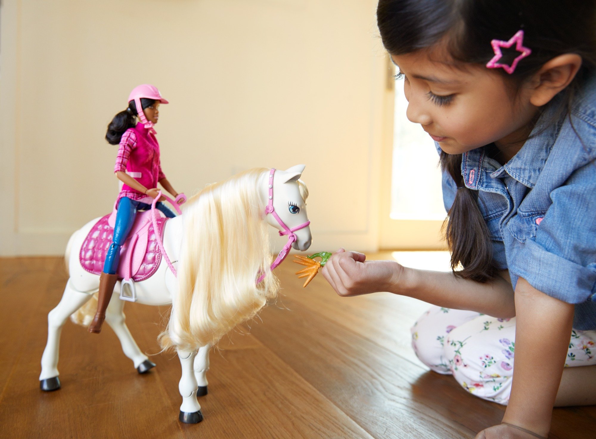 barbie ftf02 dreamhorse doll and horse
