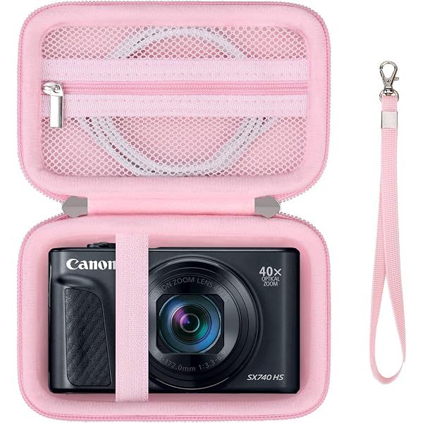 Housse Silicone Rose Pour Canon PowerShot SX740 HS / SX730 - Protection Appareil Photo - Étui Fin Et élégant