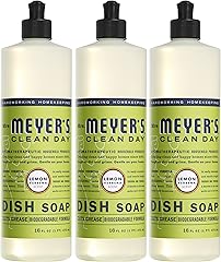 Mrs. Meyer's Liquid Dish Soap, Biodegradable Formula, Lemon Verbena, 16 fl. oz - Pack of 3