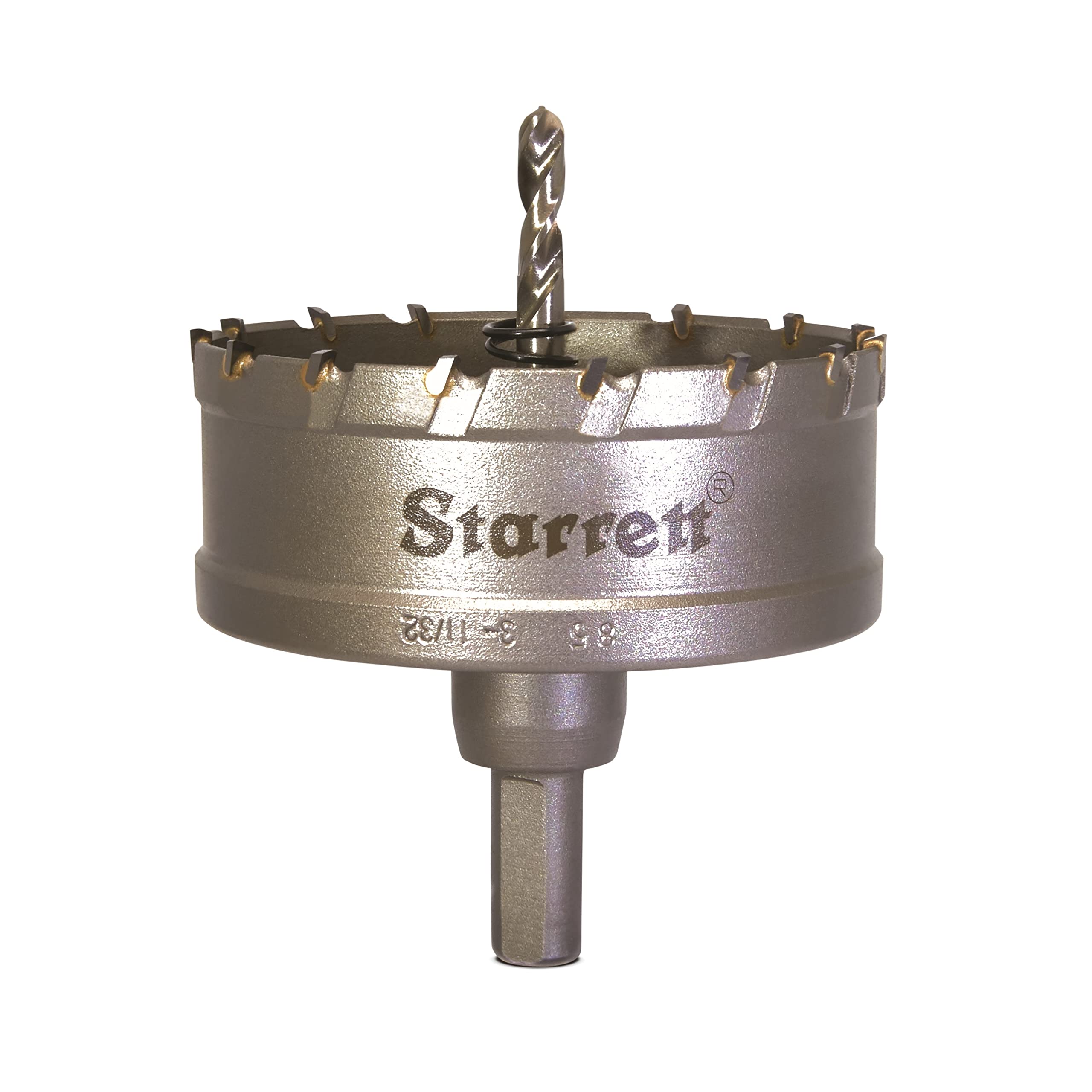 Starrett Carbide Tipped Hole Saw - CTD85 TCT Deep Cut Holesaw Cutter - For Metal Stainless Steel Iron Aluminium - 85mm