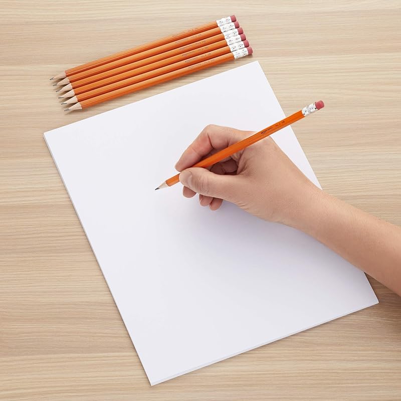 Graphit-HB-2-Bleistifte mit Holzschaft, vorgespitzt, nicht schmierende Radierspitze, Schule, 150er-Pack