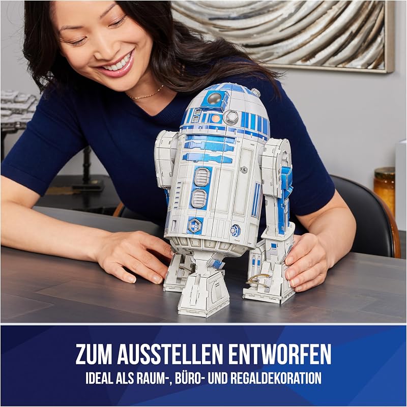 - Star Wars R2-D2 - detailreiches 3D-Puzzle aus hochwertigem Karton, 201 Teile, für Star Wars Fans ab 12 Jahren