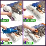 Storage Master Space Saver Bags 9 Large Vacuum Storage Bags with Double Zip Seal view 4