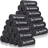 Newwiee 36 Pcs Microfiber Gym Towels for Exercise Fitness Bulk 32 x 16 Inch Soft Quick-Drying Sweat Absorbent Yoga Towel for Women Men Be Fearless Sport Towel for Cycling, Swimming, Workout, Camping