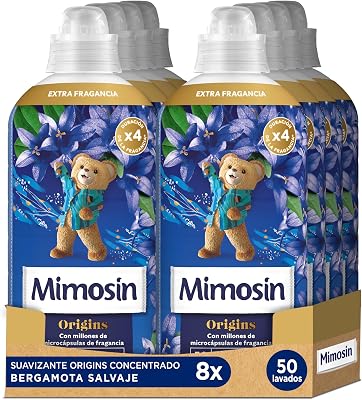 Amaciante concentrado de bergamota selvagem mimosín origins, 8 x 50 lavagens​