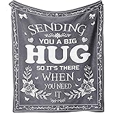Taigzier Get Well Gifts for Women Men, Thinking of You Gifts, Inspirational Gifts for Women, Sympathy Gift, Feel Better After Surgery Blanket, Healing Blanket Grey 50"x60"