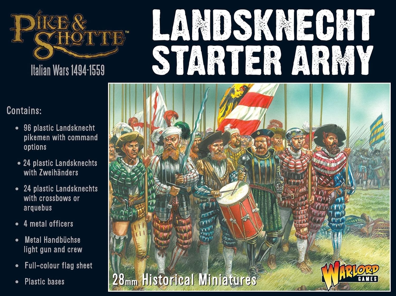 PIKE & SHOTTE Warlord Games, Pike and Shotthe - Landsknecht Starter Army, Wargaming Miniatures É - Image 3