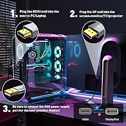 UANTIN Active HDMI to DisplayPort Cable