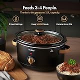 VonShef Fika 3.5L Slow Cooker Nordic Design With Removable Ceramic Pot view 2