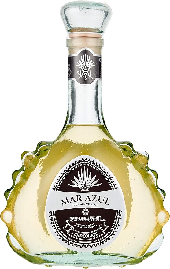 Mar Azul Tequila, Chocolate Flavor, x1 Bottle, 25 Alcohol , 70cl, Made