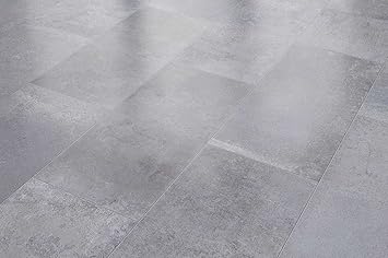 Visiogrande Laminat Autentico Fliese Zementestrich Grau 8 Mm Amazon De Baumarkt