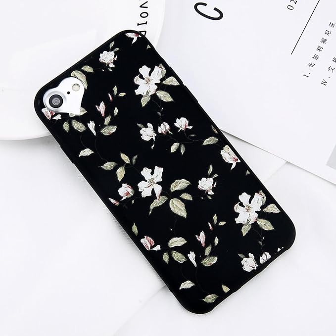 Iphone X 10 8 7 Plus Mode Dessin Animé Belle Fleur Doux Tpu