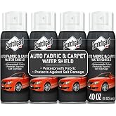 Scotchgard Auto Interior Fabric &amp; Carpet Water Shield Water Repellent Spray, Fall and Winter Car Spray for Floor Mats, Carpet and Seats, Car Interior Spray Repels Fall Rain, Four 10 oz Cans