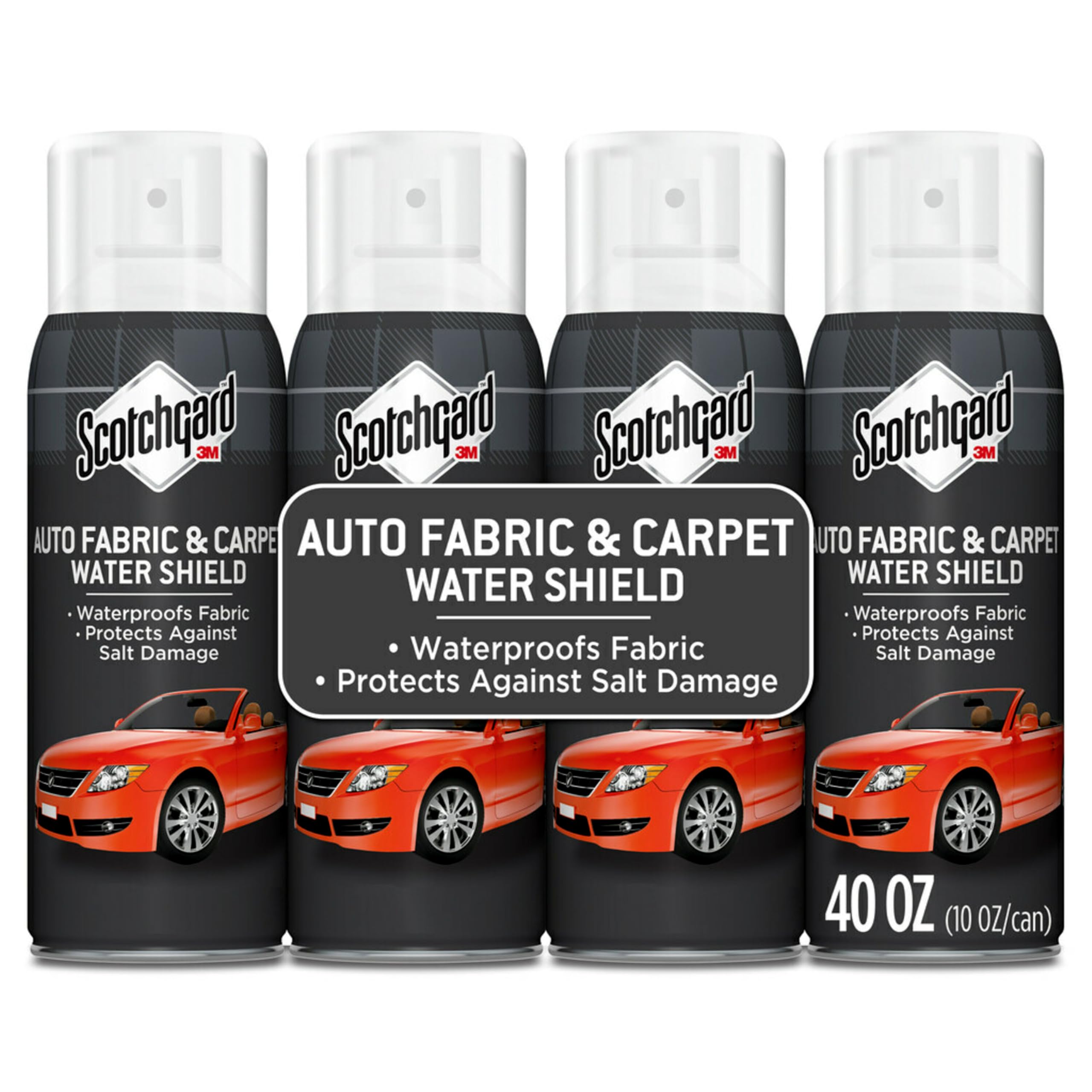 Scotchgard Auto Fabric & Carpet Water Shield, 40 Ounces (Four, 10 Ounce Cans) Image