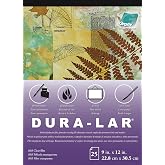 Grafix Dura-Lar Film, .003 in, Ultra Clear Glossy, 9 x 12 in, Pad