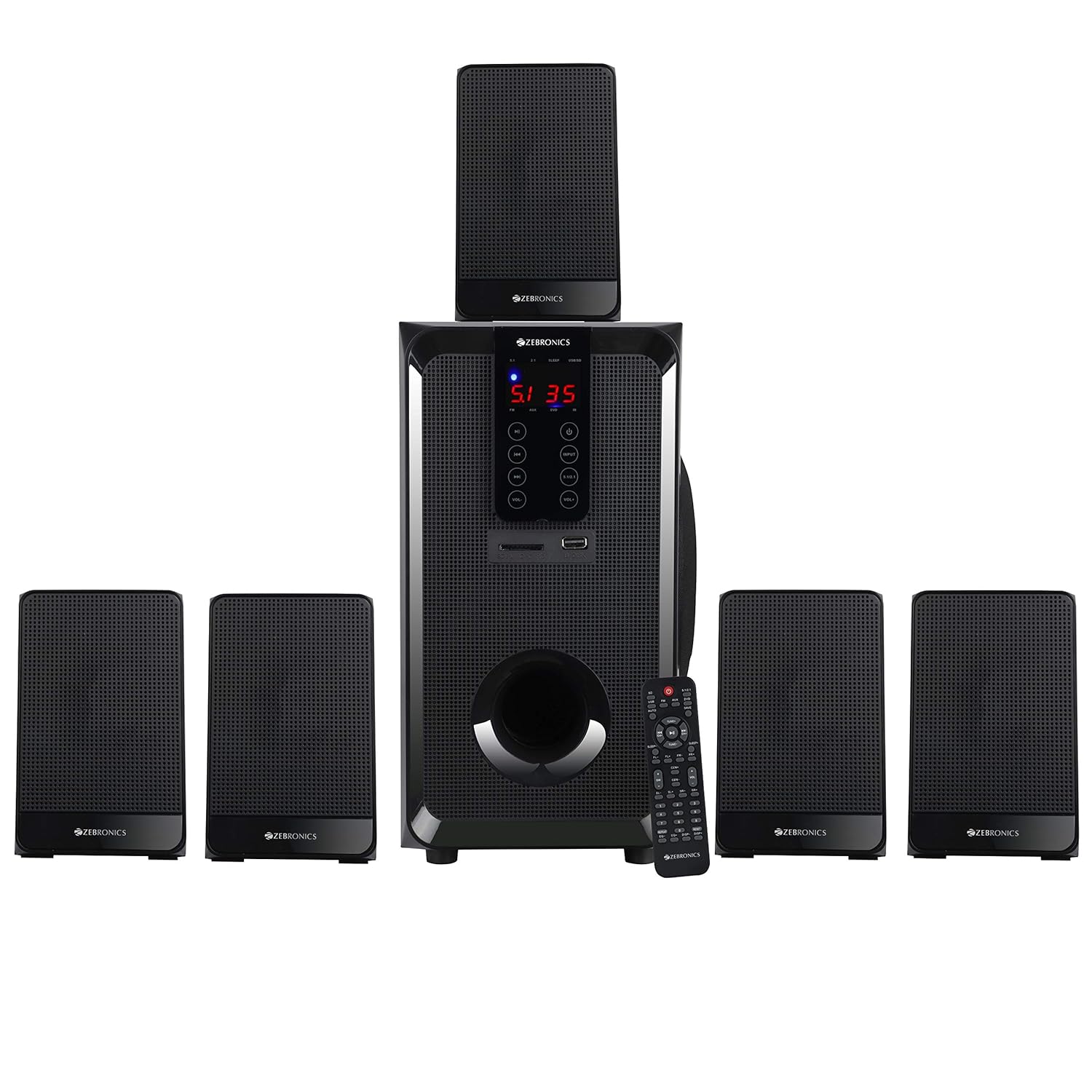 zebronics bt6590rucf 5.1 channel multimedia speakers