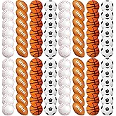 120 Pieces Sports Stress Balls Mini Foam Soccer Ball, Basketball, Football, Baseball Stress Toys for Anxiety Relief Sports Themed Birthday Party Supplies Game Stocking Stuffers