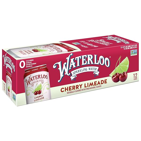 WATERLOO SPARKLING WATER, CHERRY LIMEADE NATURALLY FLAVORED, 12...