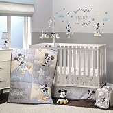 Lambs &amp; Ivy Disney Baby Moonlight Mickey Mouse 3-Piece Nursery Crib Bedding Set