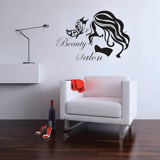 Buy Sudarshan Sticker Beauty Salon Wall Sticker for Beauty Parlor
