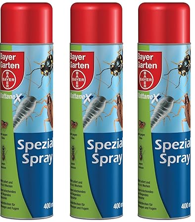 3 x 400 ml Bayer Blattanex Ungeziefer Spezial-Spray