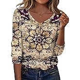 Zeagoo Women Tops Loose Fit Long Sleeve V Neck T Shirts Business Casual Blouses Dressy Fall Fashion Work Clothes