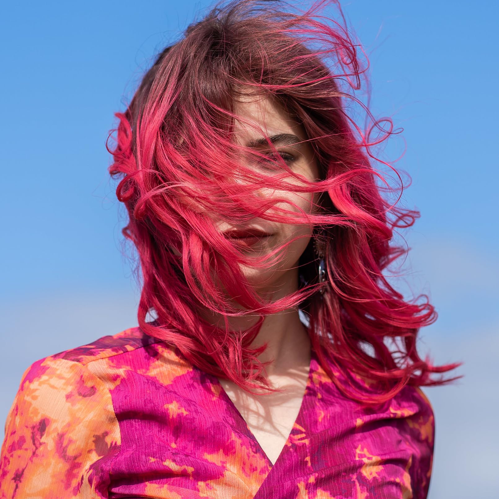 Red Temporary Hair Color Wax - SOVONCARE Washable Hair Dye for Men & Women, All-Day Hold Disposable Hair Styling Clays for Party, Cosplay & Daily 4.23 oz