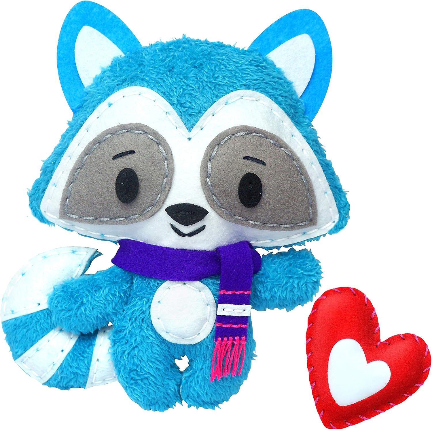 C.S. Kids Magic World DIY Personalised Raccoon Sewing Kit, Mix, 25 cm - Image 3