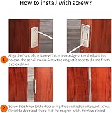 Yibaijia 8 Packs Cabinet Door Magnets Self Adhesive Ultra Thin Strips view 5