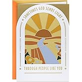 Hallmark Religious Birthday Card from Us (Sometimes God Sends Light) for Friend, Teacher, Sibling
