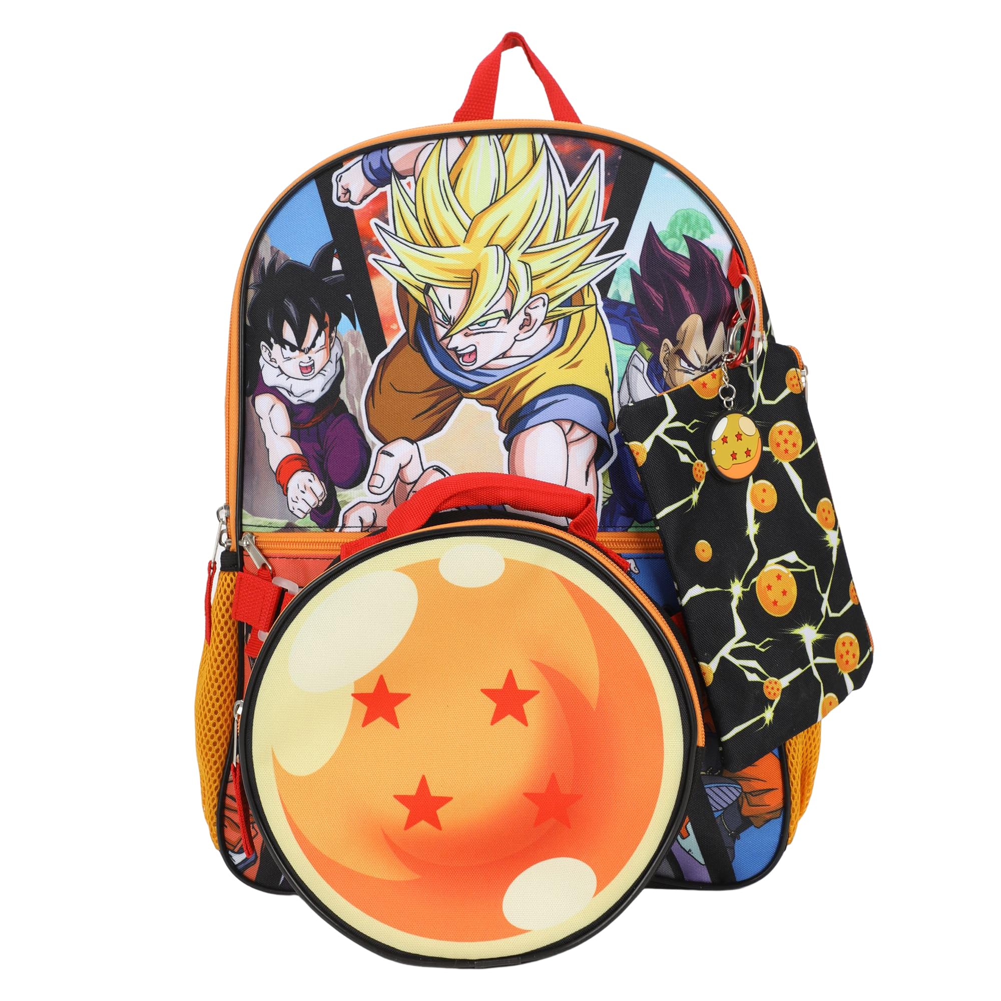 Photo 1 of Bioworld Dragon Ball Z Anime Heros 5-Piece 16" Backpack Set for Boys