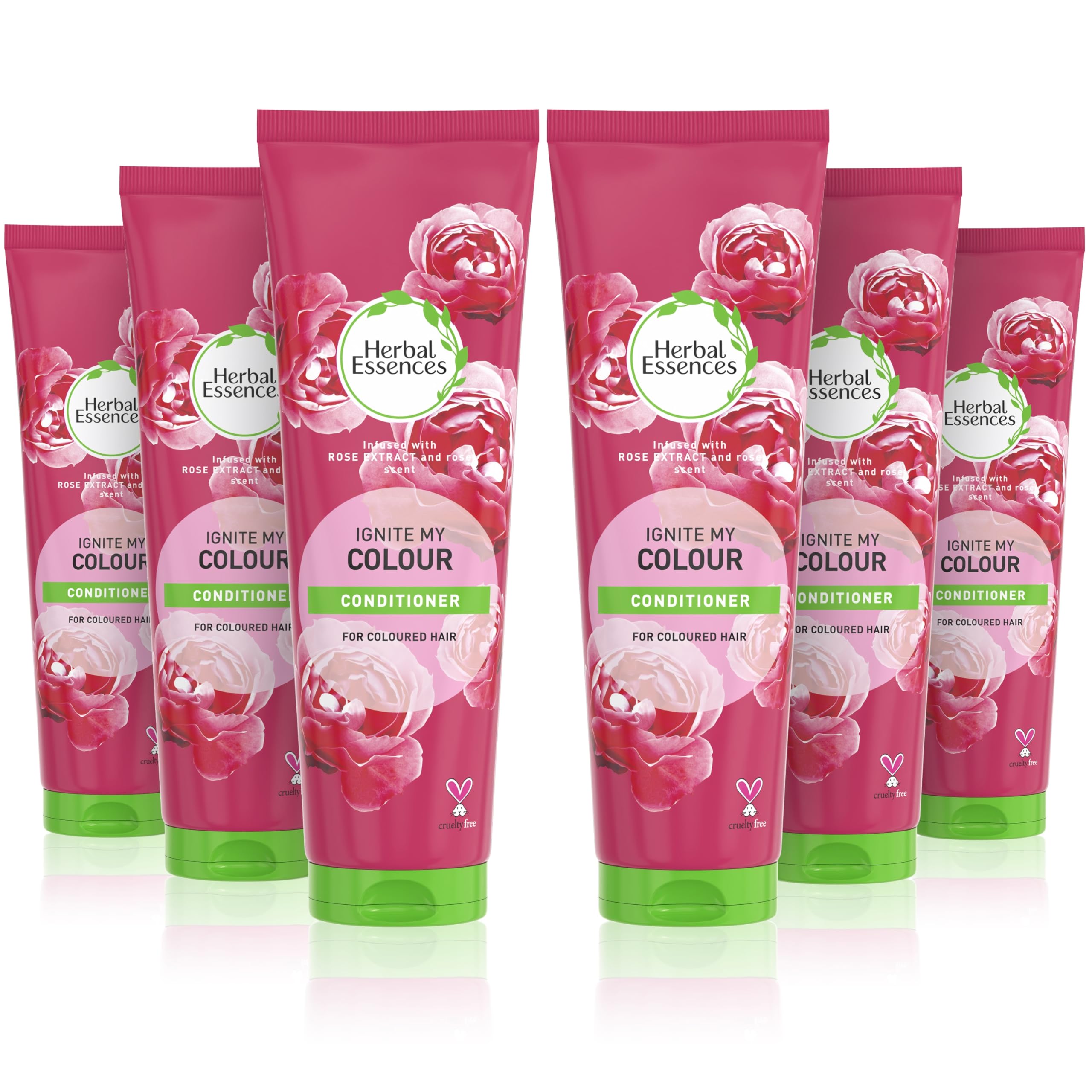 Herbal Essences IGNITE MY COLOUR Conditioner 275ml. Moisturises Coloured And Dyed Hair, Pack of 6