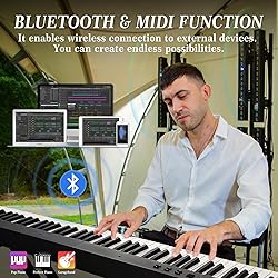 GarveeLife Folding Piano Keyboard,Full Size 88 Key