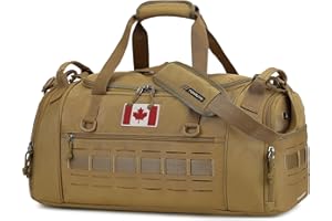 TONRUYN Tactical Gym Bag for Men 45L Military Sport Duffle Bag with Shoe & Laptop Compartment Travel Duffel Bag for Women Wee