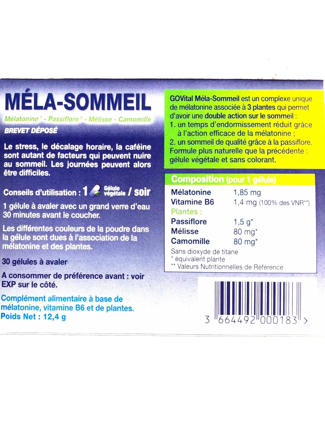 Govital - 3 meses - mela-sommeil doble acción ...