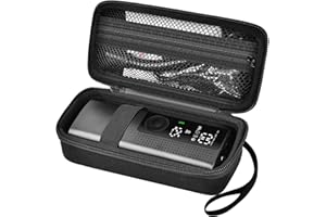 AGAINMORE Case Compatible with Portable Air Pump, 120 PSI Air Compressor, Car Tire Inflator Storage Bag for USB Cable, Air House, Connector and Accessories (Box Only)-Black+Black Zipper