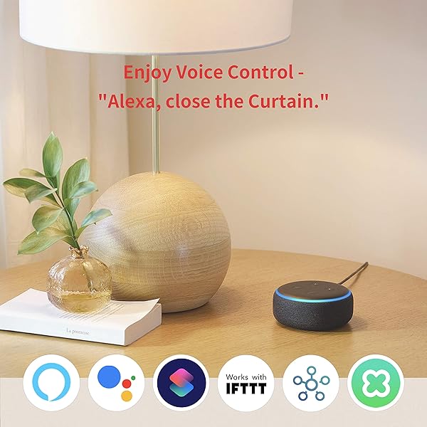 SwitchBot Curtain Smart Electric Motor   Wireless App or Automate Timer Control Add Hub MiniPlus Compatible with Alexa Google Home HomePod IFTTT I Rai White