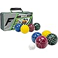 Franklin Sports Bocce Sets - Backyard + Beach Bocce Ball Sets - (8) Outdoor Balls + (1) Pallino - Adult + Family Bocce Sets