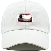 USA Flag & Embroidery Premium 100% Cotton Low Profile Adjustable Baseball Dad Cap