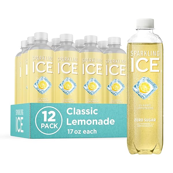 SPARKLING ICE, CLASSIC LEMONADE SPARKLING WATER, ZERO SUGAR...