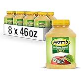 Mott's No Sugar Added Applesauce, 46 Oz Jar (Pack Of 8), Good Source Of Vitamin C, No Artificial Flavors