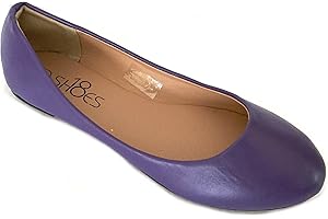 Shoes8teen Womens Ballerina Ballet Flats Shoes Leopard & Solids 14 Colors