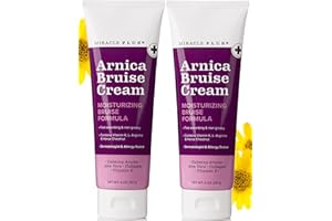 Miracle Plus Arnica Cream Extra Strength Bruise Relief Lotion For Bruising And Swelling On Skin | Arnica Gel, Vitamin K Cream, Skin Care | Moisturizing Bruise Formula With Horse Chestnut, 2-Pack