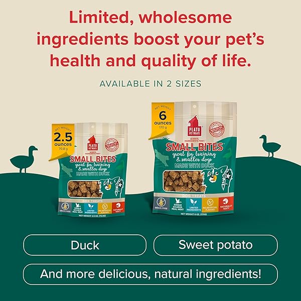 PLATO SMALL BITES DUCK 2.5OZ, 850002221107, 850002221107, 850002221107, 850002221107