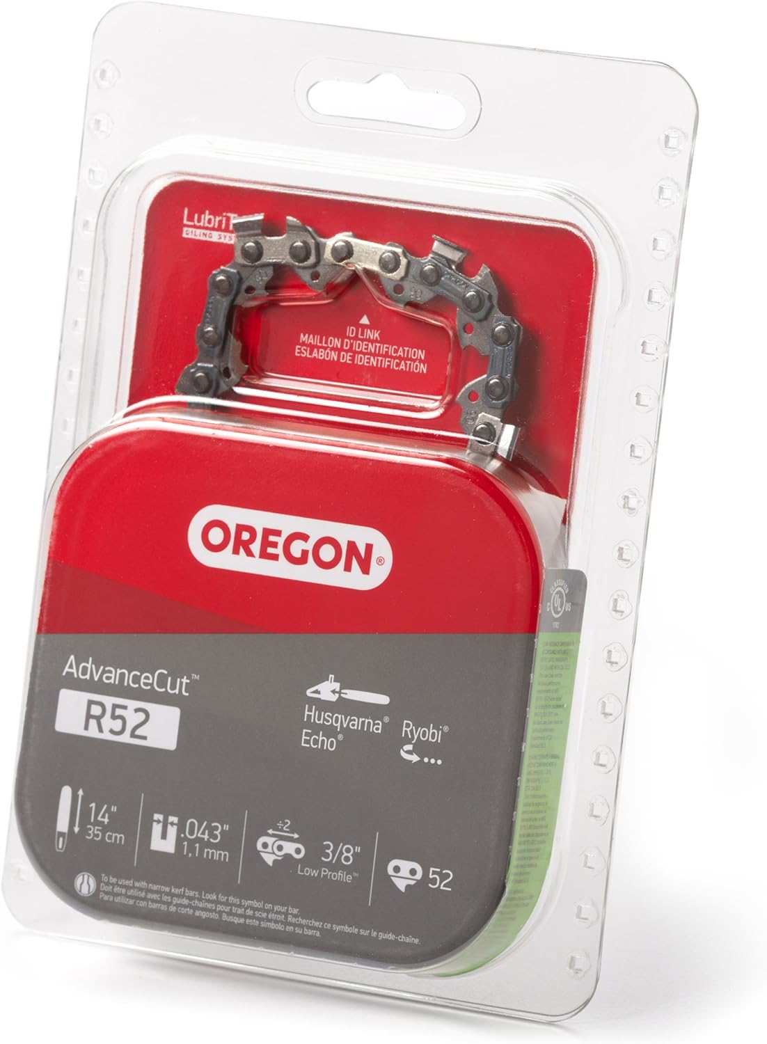Oregon R52 AdvanceCut 14-Inch Chainsaw Chain Fits Husqvarna, Echo, Ryobi: Garden & Outdoor