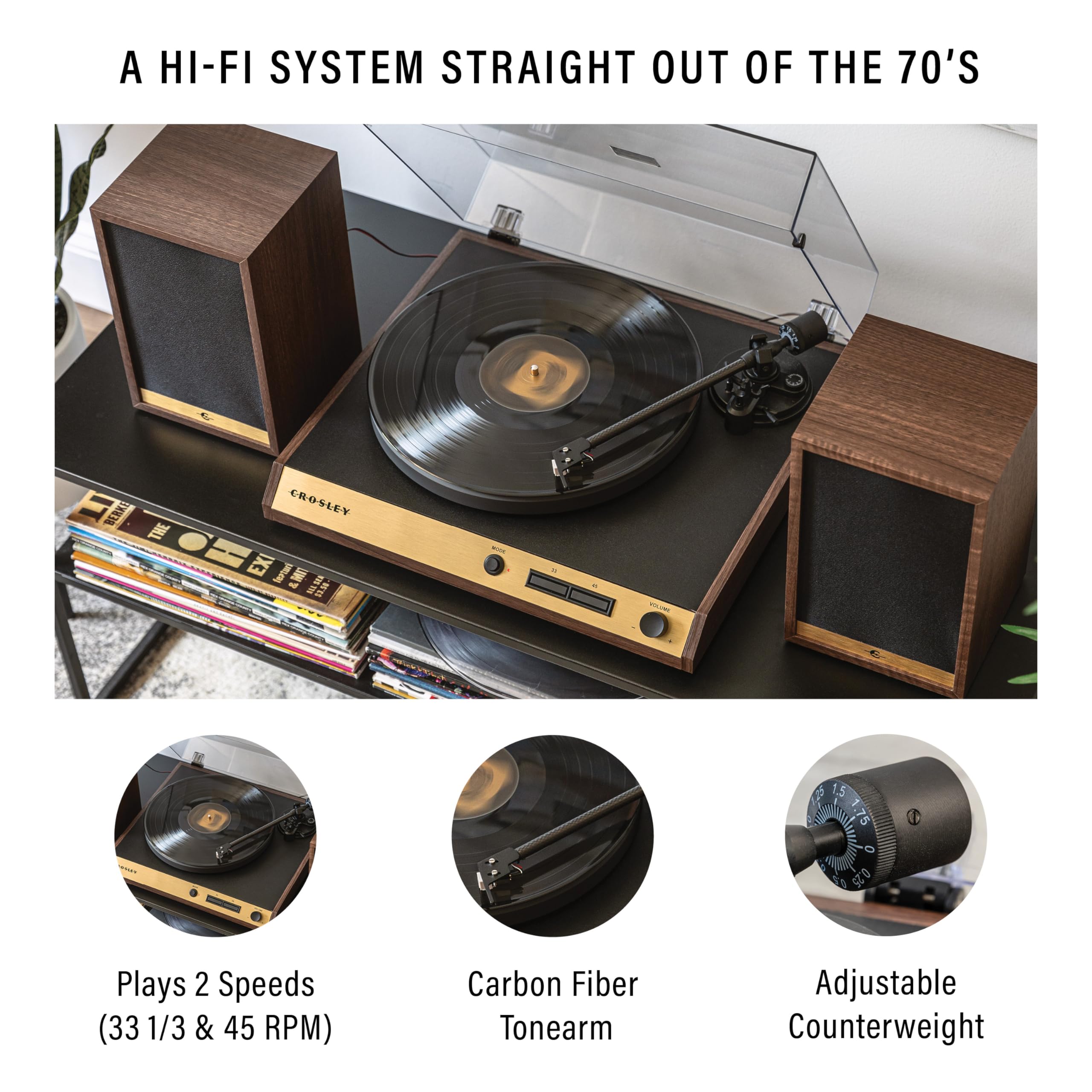 Mua Crosley C72 2Speed BeltDrive Bluetooth Turntable Record Player