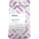 Amazon Brand - Solimo Epsom Salt Soaking Aid, Lavender Scented, 3 Pound