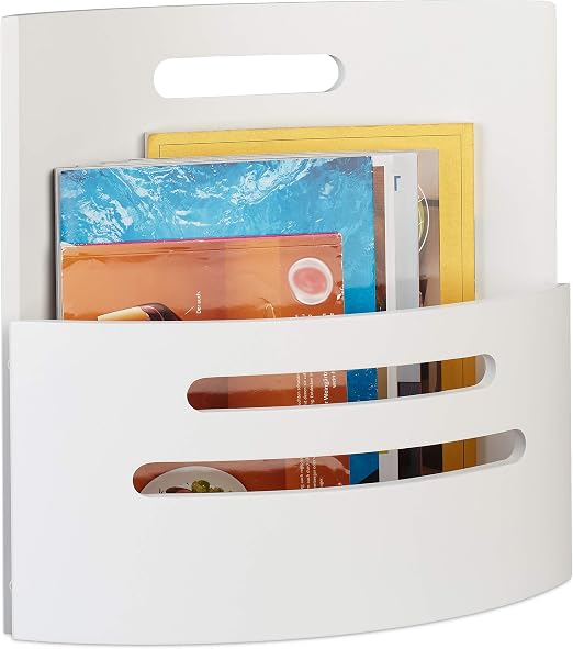 CYEAH Acryl Zeitschriftenhalter 4 Stück – 43,2 Cm, Wandmontiert, Für Büro, Wartezimmer & Zuhause