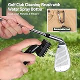 Golf Club Cleaner Kit 4pcs Water Bottle Towel Divot Tool view 2