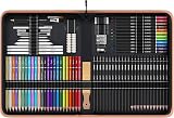 HIFORNY 100-Piece Drawing Set Pencils Charcoal Graphite Watercolor Colorful view 3